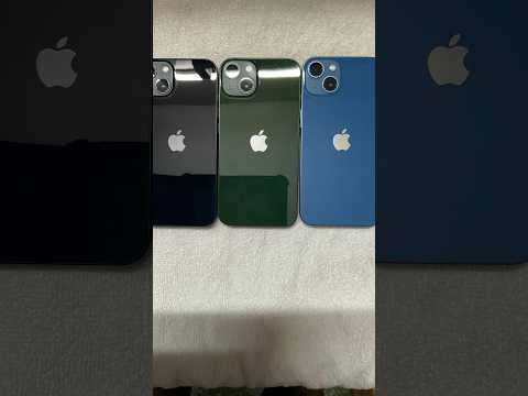 iPhone 13 blue green black colors #viral #shorts #short #shortsvideo #unboxing #iphone13 #apple