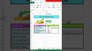 How to calculate the future value of your investment in Excel. #excelclasses #microsoftexcel #learn