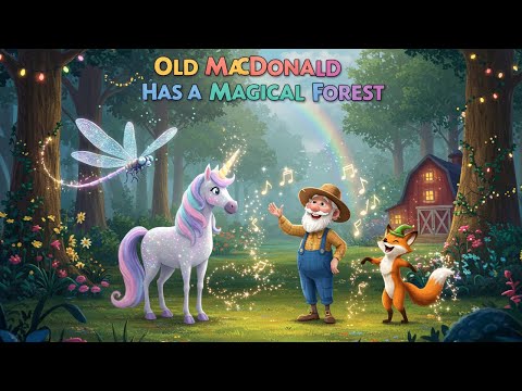 Old MacDonald Had a Farm | Magical Forest Adventure with Unicorns & Dancing Foxes 🦄🦊