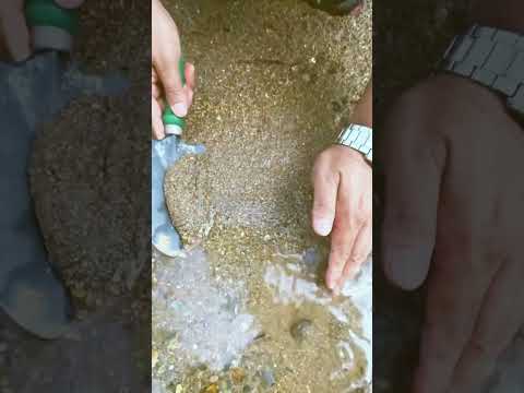 Gold Mixed in Sand and Water 🎉 #jewelry #luxury #gold