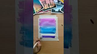 Easy watercolor painting #shorts #painting #kids #paint