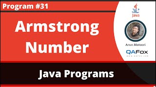 Java program to find whether the given number is an Armstrong number
