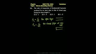 #NEET2023 #solution #Physics #Fundamentalfrequency#sound #stationarywaves #neettricks #NCERT #shorts