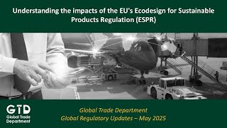 Understanding the impacts of the EU's Ecodesign for Sustainable Products Regulation (ESPR)