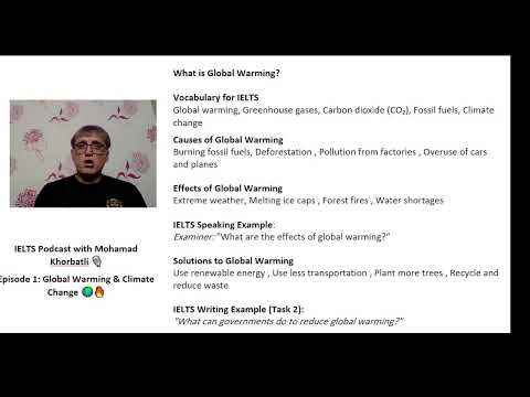 IELTS podcasts: Global Warming and Climate Change