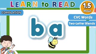 Two-Letter Blends | CVC Words | English Reading Lesson for Kids| Learn to Read