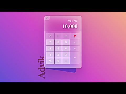 Modern HTML CSS Calculator App UI: Design Your Calculations with Style