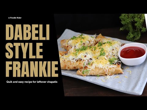 Dabeli Style Frankie | झटपट फ्रँकी रोल  | Leftover Chapatis Frankie rolls | Leftover Chapati recipes
