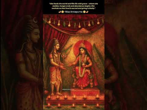 Maa Annapurna & Lord Shiva – The Divine Story of Nourishment and Balance #viral