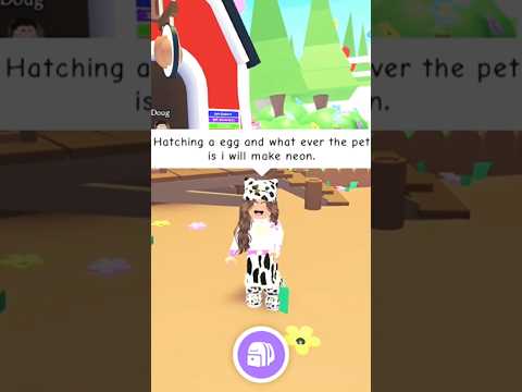 Hatching an egg & what ever is in it i make neon… #hatchingeggs #robloxadoptme