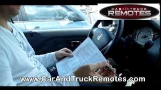 Honda CRV SUV Replacement Remote Programming 2002 2006
