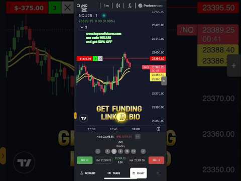 Funded trader Toponefutures #trading #live #livetrading #fyp