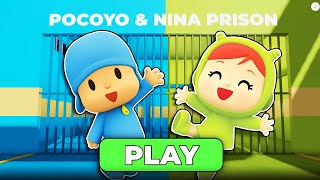 POCOYO & NINA PRISON RUN! Obby roblox! Gameplay Walkthrough No Death
