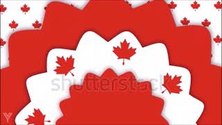 O Canada [Motion Graphic Background Loop] | Flag-Inspired Background Video
