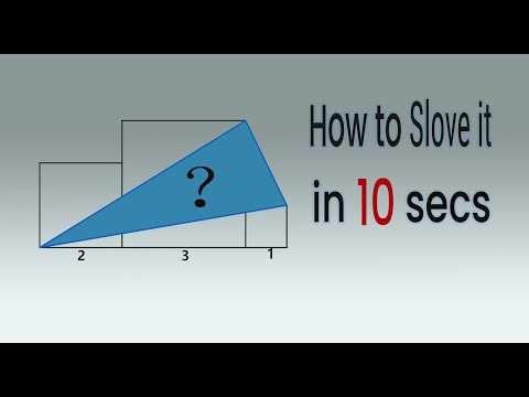 What's the area of blue triangle? | Learning how to solve it in 10 seconds.