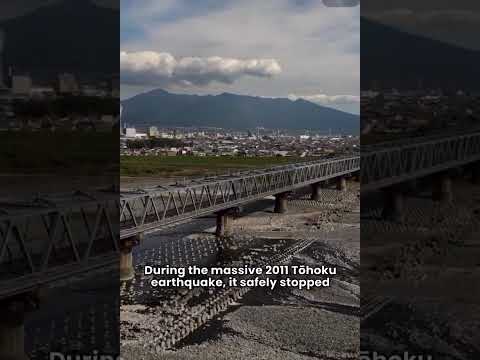 Japan’s Bullet Train Can Stop in 2 Seconds During an Earthquake! 😱🚄#Japanbullettrain