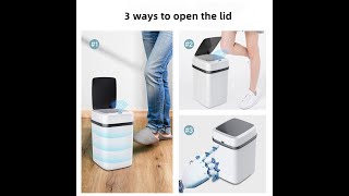 Touchless Smart Trash Can for Bathroom