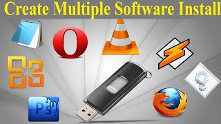 How To Create Multiple Software Install USB Pen Drive - Azmol Photoshop