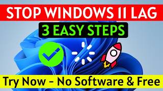 Fix Windows 11 Lag & Freezing in Seconds 3 Simple Steps! 🚀