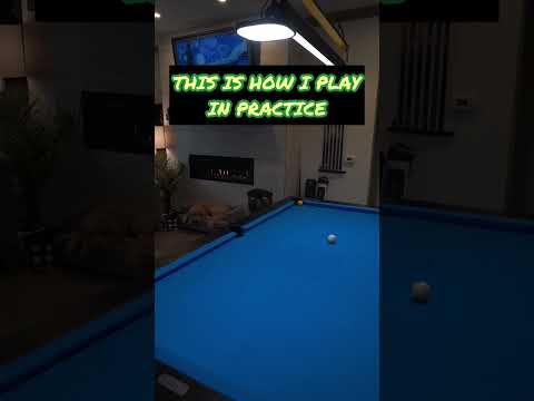 Playing pool in practice vs tournament