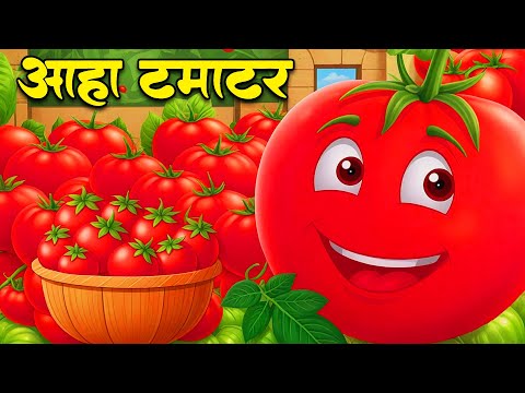 आहा टमाटर - Aaha Tamatar Bade Mazedar - Popular Nursery Rhymes and Kids Song in Hindi  Rhymes