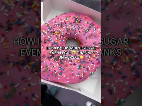I don’t know if this much sugar is even LEGAL 💀 thanks Universal Studios 🍩😛 #universalstudios