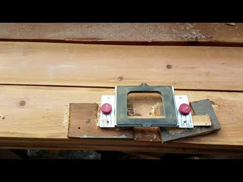 How to router out a door jamb with Milescraft Hinge Mortise kit (part 2).