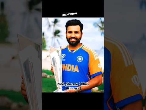 All Indian 🇮🇳Captain of T20 WORLD CUP And Their Dresses  #shorts #cricket #youtubeshorts #viral .