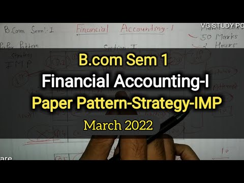 #Degree 1st sem financial accounting question paper pattern 2022 #model l sem financial paper