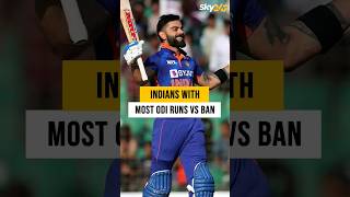 Indians with Most ODI runs vs BAN  #asiacup2023 #indvsbanlive