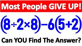 🥇 Don't Answer Too Fast! Most People Get It WRONG! Can You Solve It? 🤔