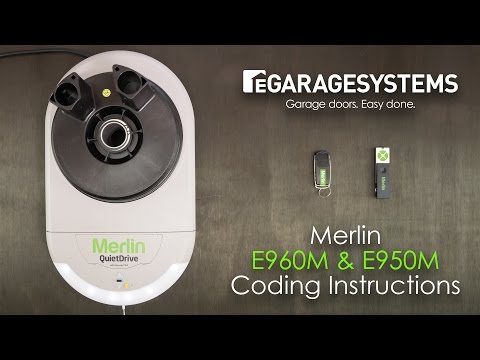 Coding the Merlin E960M & E950M into the Merlin Quite Drive MR650EVO Roller Garage Door Opener