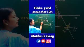 Lines and Angles Class 9 Maths | Class 9 Ch -6 Lines and Angles #youtubeshorts #shorts #mathsiseasy
