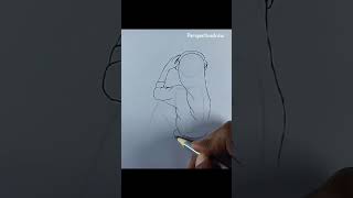 Girl drawing shorts #drawing #sketch #pencil_sketch #drawingsforbeginners #shortvideo #reelvideo