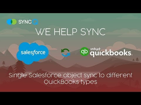 SyncQ Sync Automation - Syncing Single Salesforce object to different QuickBooks types
