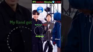 Bts members Shivering in Cold 🥶 They are so Hardworking