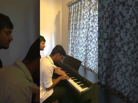 Mouna Ragam Bgm Piano Duet #shorts