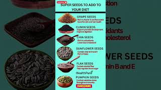 #superfoods “Super Seeds You Should Add Into Your Diet.” #seeds #ecofood #organicveg