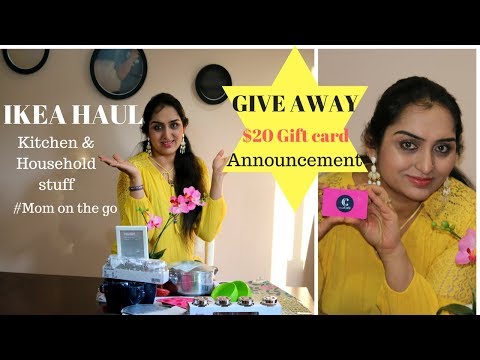IKEA Kitchen items Haul | What I bought from IKEA | GIVEAWAY (CLOSED)| Indian NRI Mom shopping haul