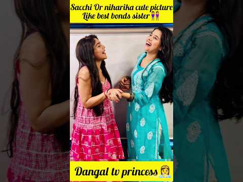 Sanchi Tiwari and nihaarika chokshy same dress same pose same look😍🤩❤❤ #dangaltvserial @Akd2556