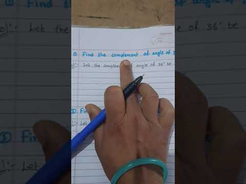 Complementary and Supplementary Angles