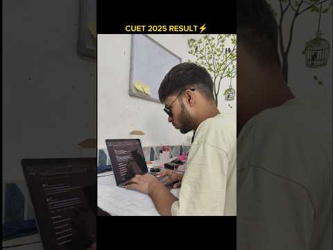 CUET 2025 RESULT ⚡ #cuet2025 #result #liveresult #livereaction #delhiuniversity #srcc