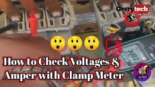 V105) How to Check  AC Voltages & Amper with Clamp Meter | Digital Meter (KEW2007R) | Tabuk 2022
