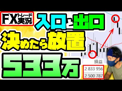 【ただ待つだけ】シナリオ構築次第では放置するだけで勝手に稼げます【FXトレード実況】