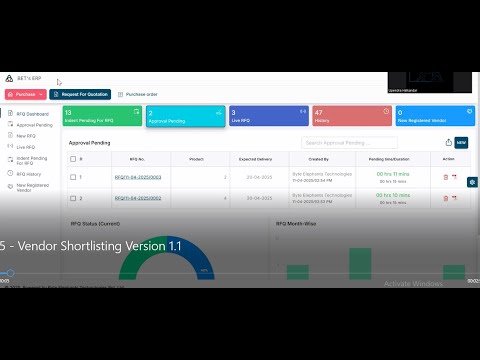 BETs ERP | 05 - Vendor Shortlisting | Inventory/Procurement Module