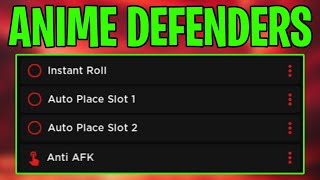 Anime Defenders Script GUI / Hack (AUTO PLACE, ANTI AFK, NO KEY) *PASTEBIN 2024*