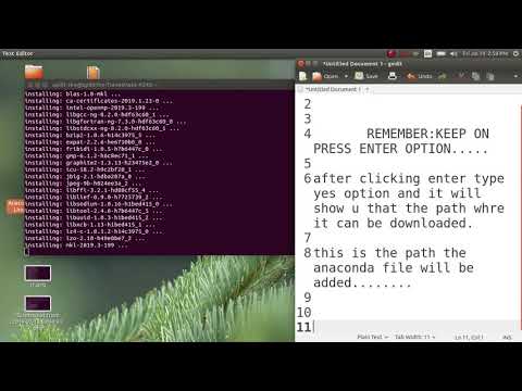 Anaconda Installaation on LINUX 2019