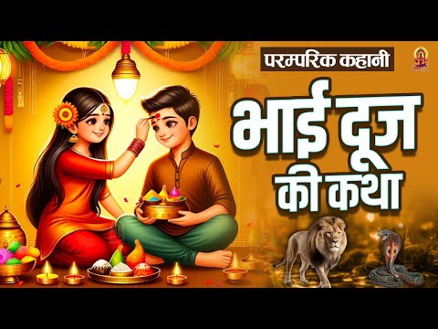 भाई दूज की व्रत कथा - Bhai Dooj Ki Kahani 2024 - भाई दूज की कहानी - Bhai Duj Ki Katha - #bhaidooj