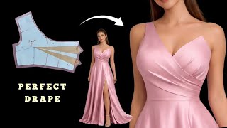 ✅ One Shoulder Wrap Bodice Tutorial | Get the Perfect Drape