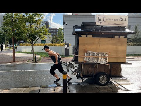 Young Steamed Food master at the Hotspot for Food Stall - Japanese street food